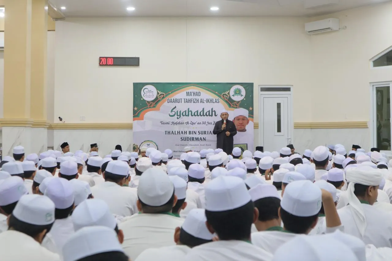 MDTI Lahirkan Hafiz Baru: Thalhah, Anak Penceramah Aceh Barat Sukses Syahadah 30 Juz